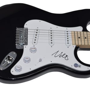 Nate Mendel Signed Autographed Electric Guitar Beckett COA