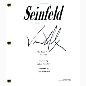 Jason Alexander Signed Autographed Seinfeld The Soup Nazi Script ACOA COA