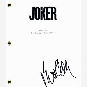 Brett Cullen Signed Autographed Joker Movie Script Full Screenplay ACOA COA