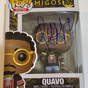 Quavo Huncho Signed Autographed Funko Pop Figure #109 Migos BAS Beckett COA