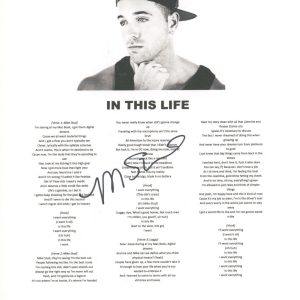 Mike Stud Signed Autographed In This Life Song Lyric Sheet Rapper ACOA COA