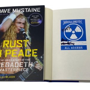 Dave Mustaine Signed Autographed Rust In Peace 1st Ed Book Megadeth Beckett COA