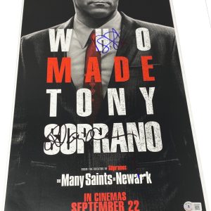 David Chase Ray Liotta Signed The Many Saints of Newark Poster Sopranos BAS COA