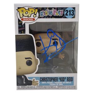 Christopher Kid Reid Signed Funko Pop Figure Kid N Play House Party Beckett COA