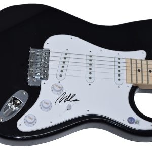 Nate Mendel Signed Autographed Electric Guitar Beckett COA