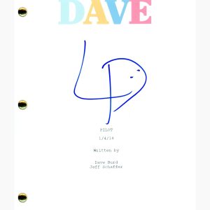 Lil Dicky Dave Burd Signed Autographed Dave Pilot Script Screenplay ACOA COA