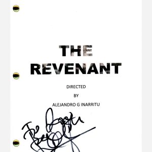 Domhnall Gleeson Signed Autograph The Revenant Movie Script Screenplay ACOA COA