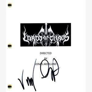 Valter Skarsgard Signed Autographed Lords of Chaos Movie Script Horror ACOA COA
