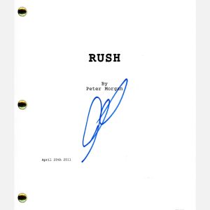 Daniel Bruhl Signed Autographed Rush Movie Script Full Screenplay ACOA COA