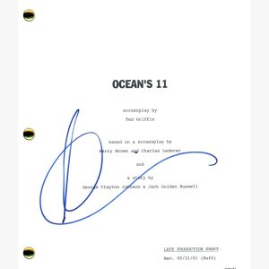 Andy Garcia Signed Autographed Ocean's Eleven Movie Script Screenplay ACOA COA