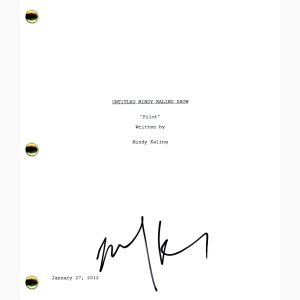 Mindy Kaling Signed Autographed The Mindy Project Pilot Episode Script ACOA COA