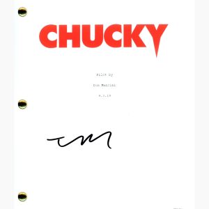Teo Briones Signed Autographed Chucky Pilot Script Screenplay Horror ACOA COA