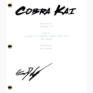 Gianni DeCenzo Signed Autographed Cobra Kai December 19 Ep310 Script ACOA COA