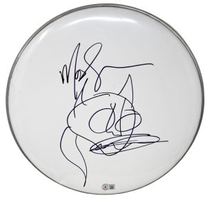 Mod Sun Signed Autographed 14" Drumhead Hand Drawn Sketch Avril Beckett COA