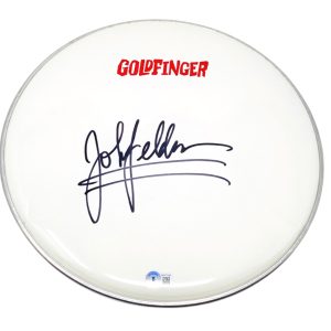 John Feldmann Signed Autographed 13" Drumhead Goldfinger Band Beckett COA