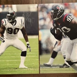 2x Mario Williams SIGNED Autograph 11x14 Houston Texans #1 Pick NFL -K9 COA