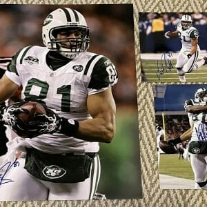 Lot of 3 Dustin Keller SIGNED NY Jets SIGNED Autograph 16x20 & 2 8x10 's