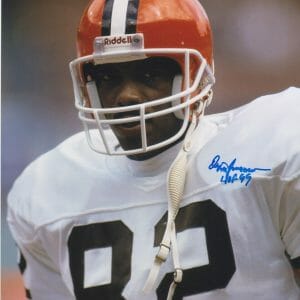 Ozzie Newsome SIGNED 8x10 Cleveland Browns Hall of Fame TE w COA