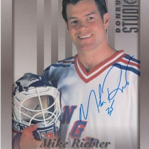 Mike Richter SIGNED New York NY Rangers SIGNED Autographed 8x10 card w COA