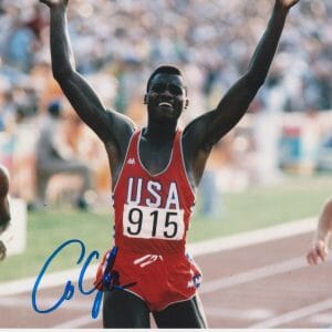 Carl Lewis SIGNED Auto USA Gold Medal Olympic Track & Field Runner 8x10 w COA