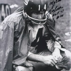 YA Tittle SIGNED 8x10 New York NY Giants Hall of Fame 1971 w COA