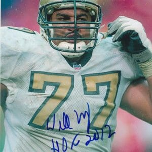 Willie Roaf New Orleans Saints Hall of Fame 2012 HOF SIGNED Autographed 8x10