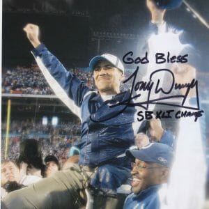 Coach Tony Dungy SIGNED 8x10 Indianapolis Colts Super Bowl Champion