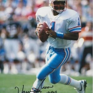 Warren Moon SIGNED Houston Oilers SIGNED Autographed HOF 06' 8x10 w/ COA