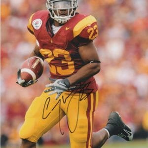 Chauncey Washington SIGNED Autographed 8x10 USC Trojans NY Jets NCAA K9 COA