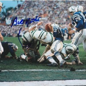 Bill Mathis SIGNED NY Jets 8x10 Super Bowl Champion RB K9 COA