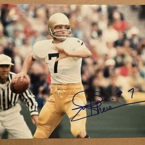 Joe Theismann SIGNED Autograph 11x14 Notre Dame Irish QB Wash Redskins - K9 COA