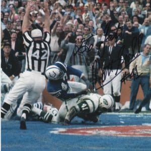 Matt Snell SIGNED NY Jets 8x10 Super Bowl Champion SB TD Touchdown K9 COA