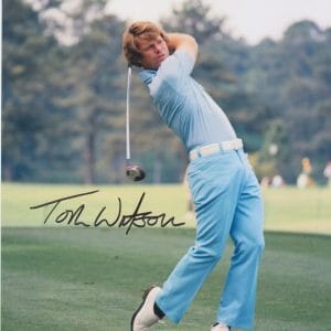 Tom Watson SIGNED Autographed Golf Legend GREAT HOF 8x10 w COA