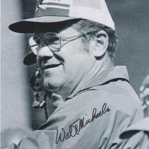 Coach Walt Michaels SIGNED 8x10 New York NY JETS 69 Super Bowl Asst w K9 COA