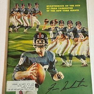 Fran Tarkenton SIGNED Sports Illustrated SI New York Giants Vikings - K9 COA