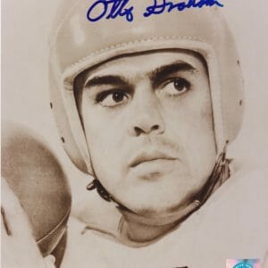 Otto Graham SIGNED 8x10 Cleveland Browns Hall of Fame 1965 w COA