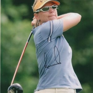 Annika Sorenstam SIGNED Golf LPGA Women's Legend GREAT HOF 8x10 w K9 COA