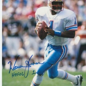 Warren Moon SIGNED Houston Oilers SIGNED Autographed HOF 06' 8x10 w/ COA