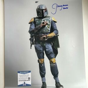 Jeremy Bulloch Star Wars Empire ESB Boba Fett SIGNED Autograph 16x20 Beckett COA