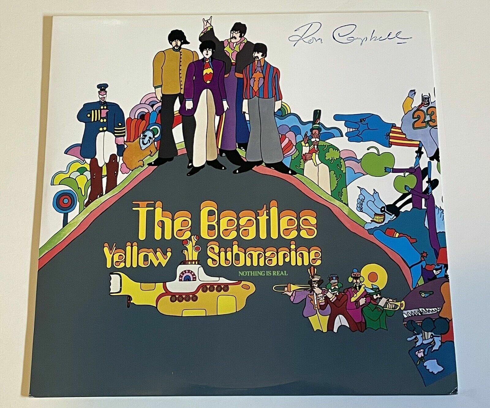 Ron Campbell Signed Beatles Yellow Submarine Lp Album Vinyl - K9 COA ...