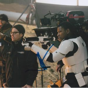 JJ Abrams Star Wars Ep 7 The Force Awakens w Finn SIGNED 8x10 K9 HOLO * PROOF