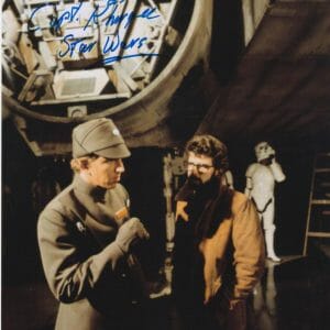 Chris Muncke Star Wars ANH Captain Kurgee SIGNED 8x10 K9 COA Holo BTS w Lucas