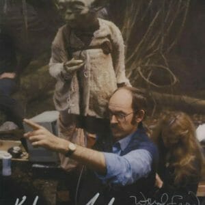 Kathy Mullen & Wendy Froud Star Wars ESB Yoda SIGNED 8x10 - K9 Coa Proof