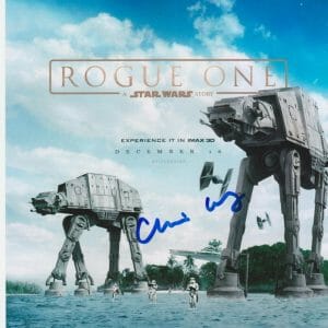 Chris Weitz Writer SIGNED Star Wars Rogue One 8x10 / K9 holo