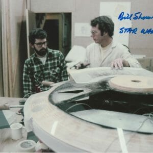 Bill Shourt Return of the Jedi FX ILM SIGNED Star Wars 8x10 w Lucas Falcon K9
