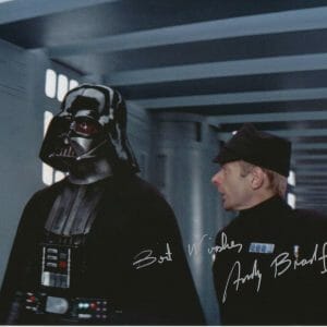 Andy Bradford Star Wars A New Hope Officer SIGNED Autographed 8x10 K9 HOLO