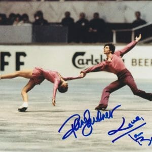 Tai Babilonia & Randy Gardner SIGNED USA 8x10 World Figure Skating Champs 1977