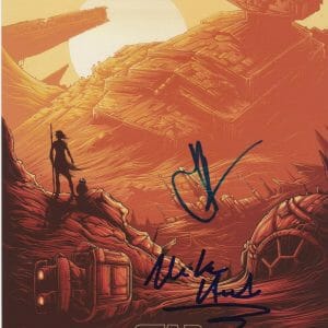 JJ Abrams & Michael Arndt Force Awakens SIGNED Star Wars 8x10 / K9 holo