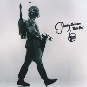 Jeremy Bulloch Star Wars Empire ESB Boba Fett w SKETCH SIGNED 8x10 - K9 PROOF