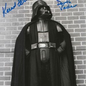 Kermit Eller Star Wars SIGNED ANH Stand In Darth Vader 8x10 RARE - K9 COA